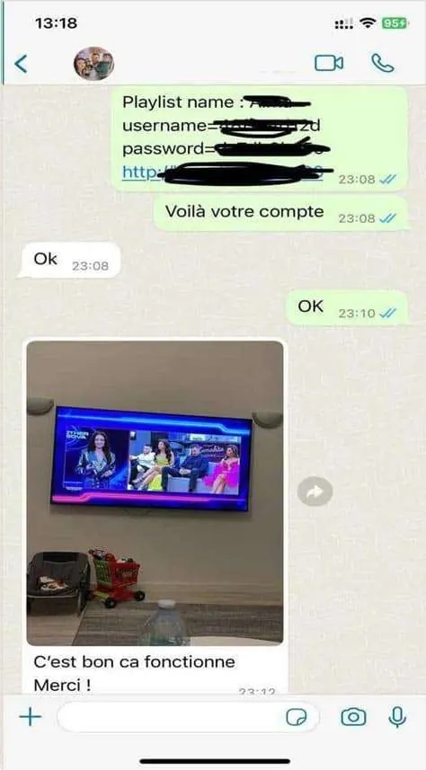 TrimixIPTV customer review on WhatsApp 3